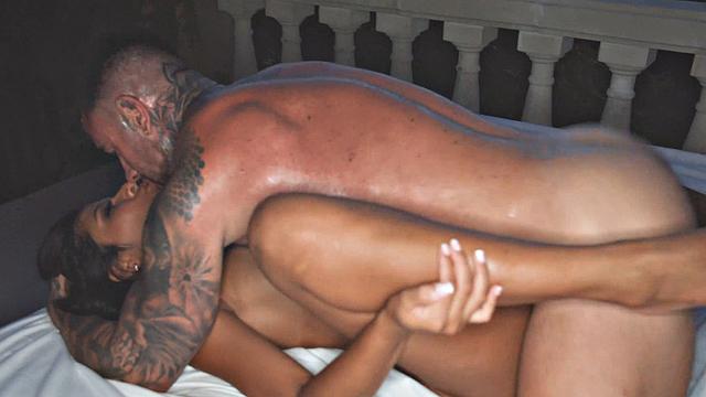 Ravishing brunette, Andrea Retali, shares a fuckfest session against the backdrop of a handsome sunset - a XXX porn scene!