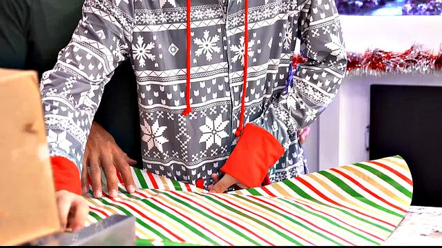 unwrapping the christmas present