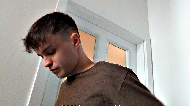 Skinny jock rides dick in POV