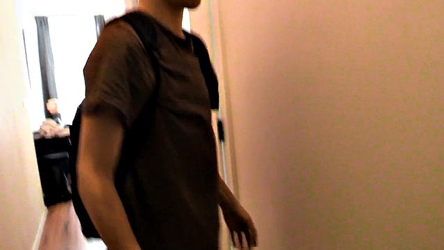 Skinny jock rides dick in POV