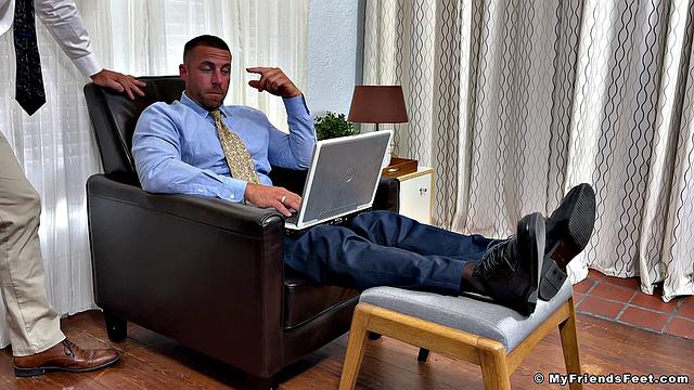 Ray Gets Worshiped In Dress Socks - Ray