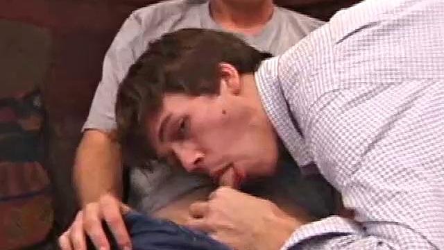 Jay Connor and Matthew Matters hook up for some play.&amp;nbsp;As the clothes come off, the guys grab their dicks and work up boners. Hand jobs and blow jobs are the order of the day and this is a first for straight boy Jay.