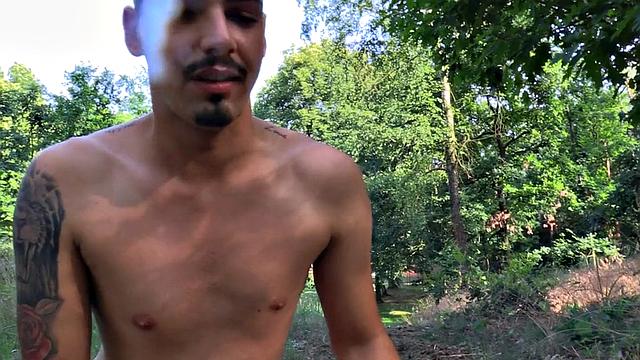 Euro picked up stud POV bareback banged outdoors