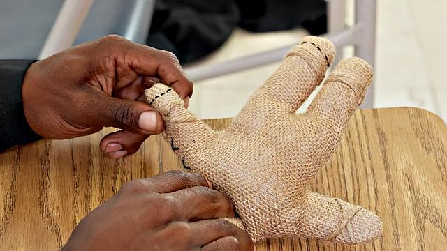 Muscled teacher assfucked by students in 3some