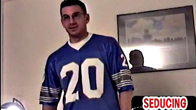 Vintage straight horny guy solo jerking off