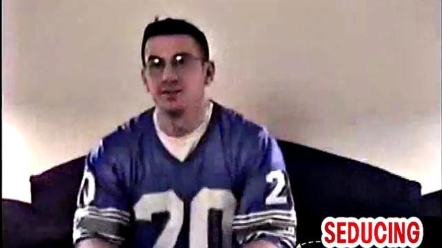 Vintage straight horny guy solo jerking off