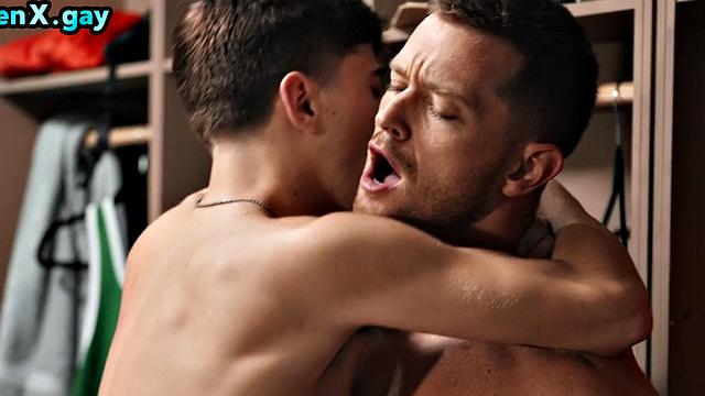 Manly jock barebacks locker room twink in anal