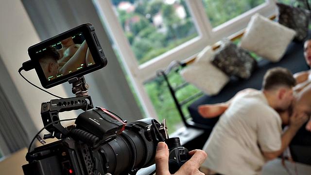 Honey Demon And Michael Fools Around Before The Shoot