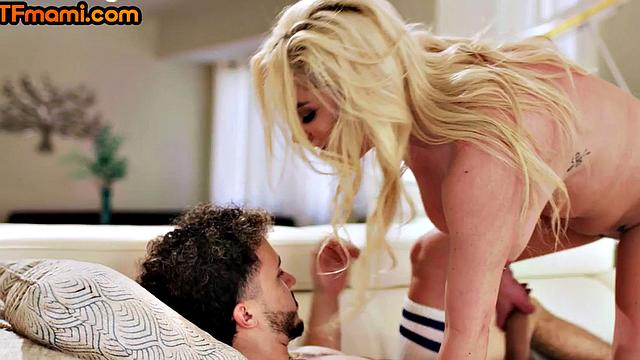 Busty MILF drilled by stud