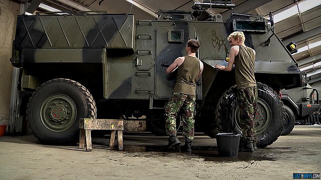 Army Boys Ejaculate Together! - Colby Parker & Jonny Castle