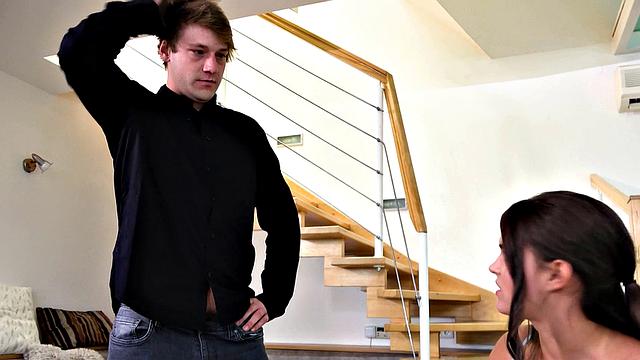 HUNT4K. Twosome with girl gives pleasure to stranger not BF