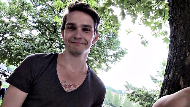 Muscular stud seduces tattooed babe in steamy kitchen fuck with bareback bareback anal and blowjob action