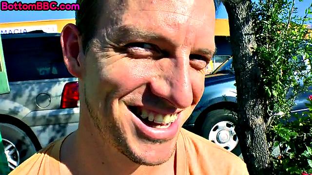 Amateur ebony throatfucked POV by white guy