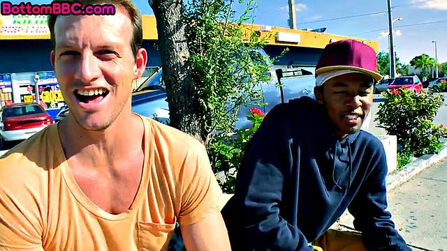 Amateur ebony throatfucked POV by white guy