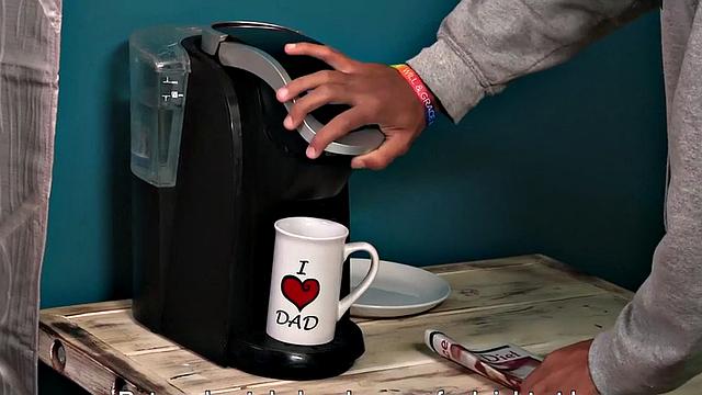 Gray stepdad rims and fucks Latin twink in missionary