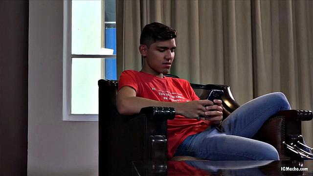 We find Felix and Maykol making out, as their clothes hit the floor. By the time these young Latinos are naked, Felix is enjoying a blowjob. Once Maykol has his top on, he bends over and Felix takes his ass from behind.