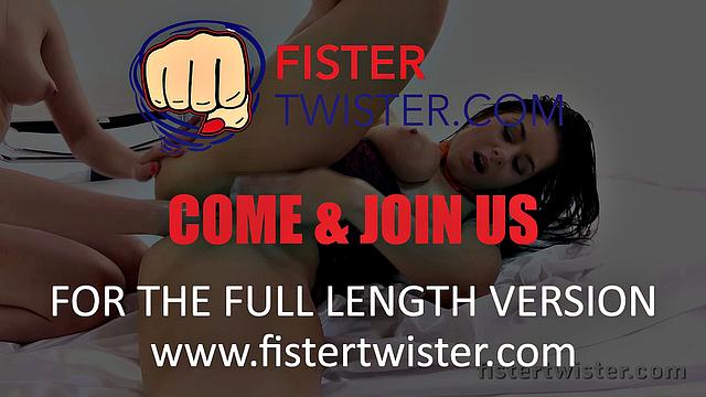 Closeup ass fisting for babe with tits