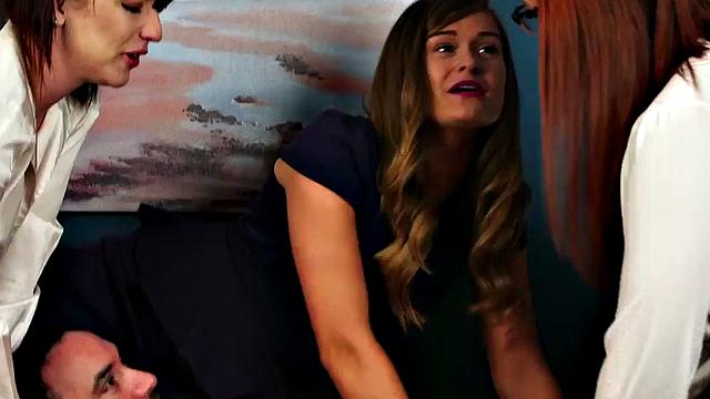 CFNM group for guy who cums for dominant ladies