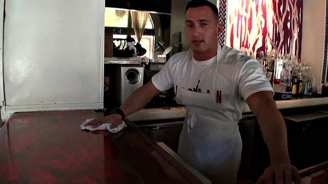 Skyy's bald pussy gets penetrated in Spy Vs. Skyy POV video