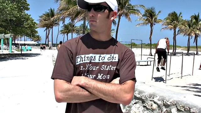 Watch this athletic ebony stud get picked up and slammed by a white guy's hard cock