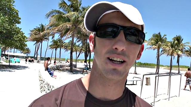 Watch this athletic ebony stud get picked up and slammed by a white guy's hard cock