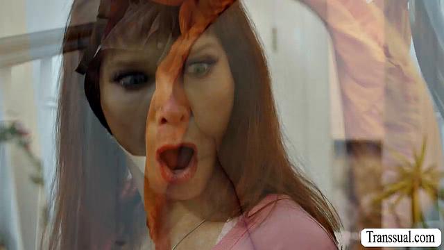 Teen Asian lets TS girlfriend bang her pussy