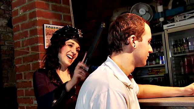 Femdom public pegging