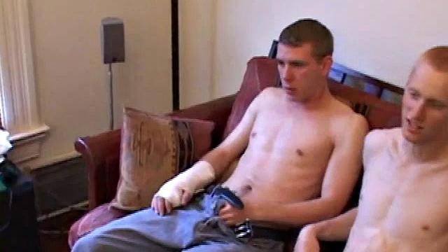 Three hung gay men take turns sucking a thick cock and moaning