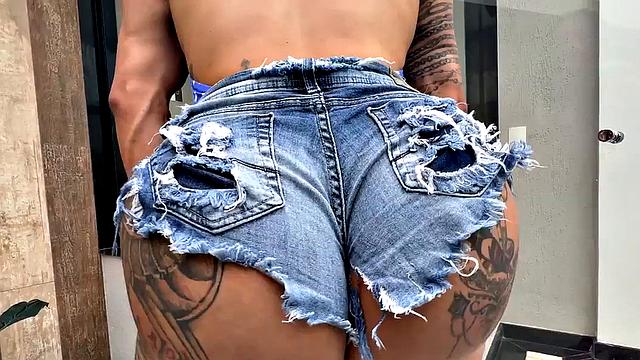 Transgender beauty fucked by nasty guy in anal