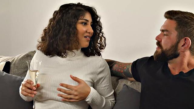 Wild Latina stunner with ginormous tits gets rough-fucked in total HD - spunk on face!