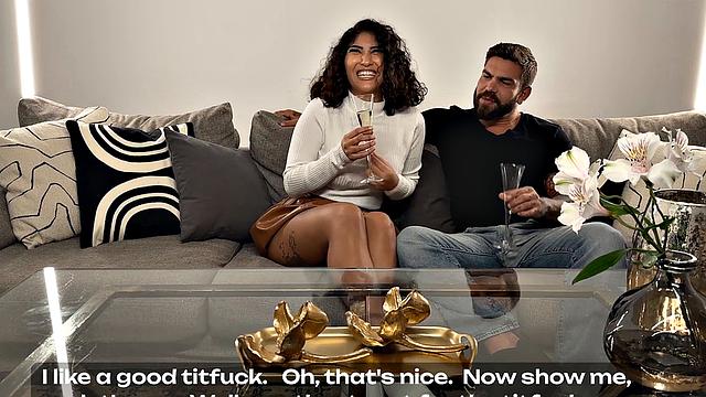 Wild Latina stunner with ginormous tits gets rough-fucked in total HD - spunk on face!