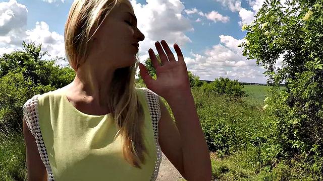 Russian Goldilocks Creampied Outdoors