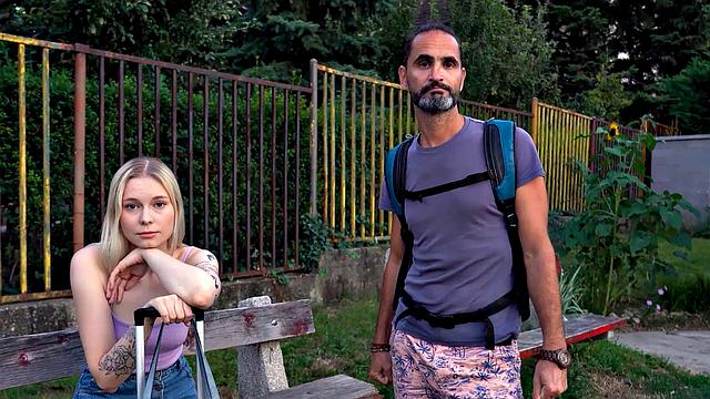 Blindfolded blonde gets stretched and pounded by BF in POV