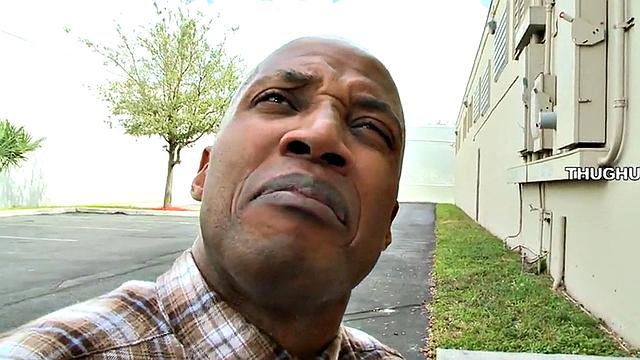 Interracial casting couch with a big-assed ebony babe getting drilled by a white dude