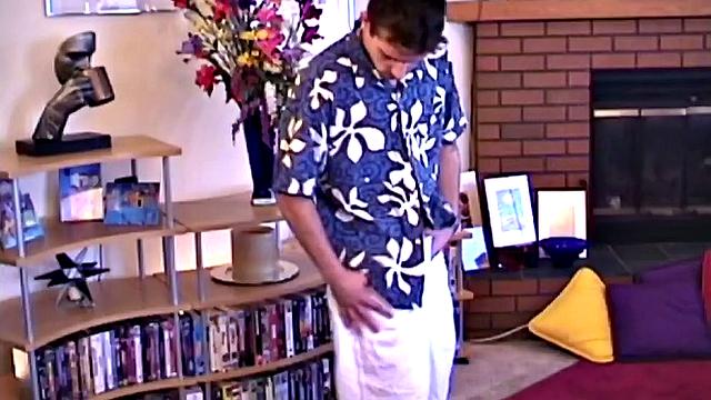 Will is a college age boy, who agrees to let Auntie Bob make a homemade video of him jerking off. Once he is naked and hard, Auntie Bob moves in to suck his and rim his ass for a bit.