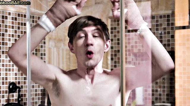 Busty MILF cockriding after shower