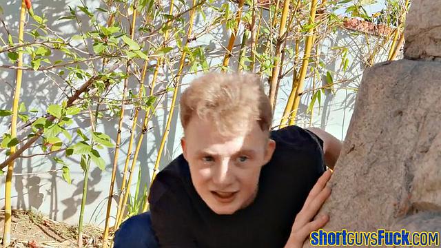 Busty MILFs fucked by short dude