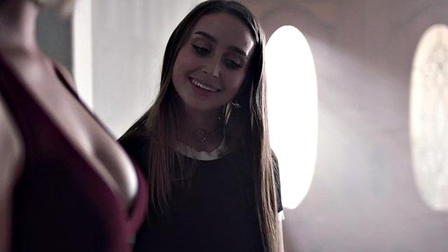 Curvy teen riding stepdad in taboo couple