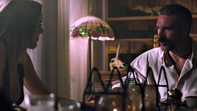 Curvy teen riding stepdad in taboo couple