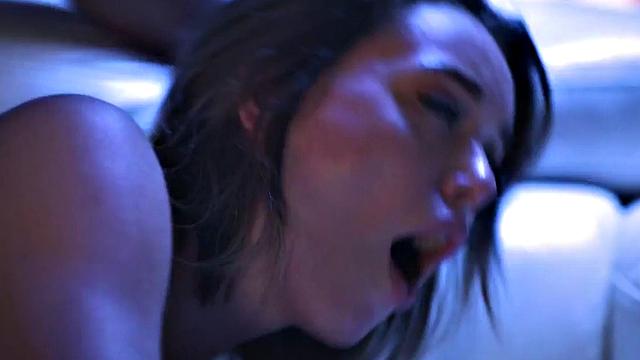 Curvy teen riding stepdad in taboo couple