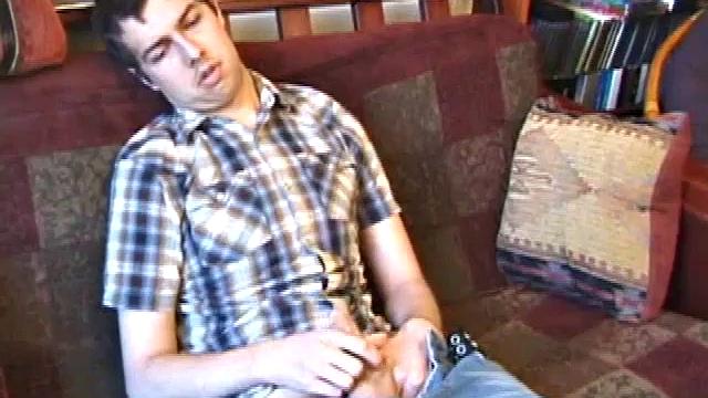 This shy and quiet guy has a pleasant surprise in his pants. Luis takes his time stripping naked to reveal a nice looking cock.