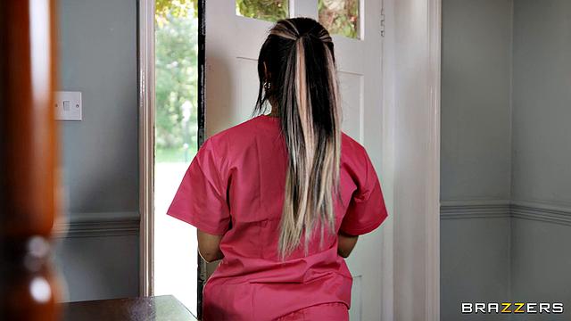 Hot Nurse Relieves Her Stress Away