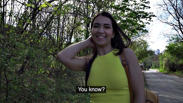 Public big boot babe fucked in park before deepthroating cock