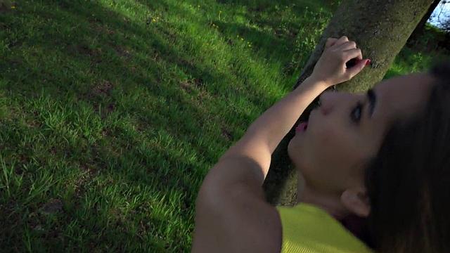 Public big boot babe fucked in park before deepthroating cock