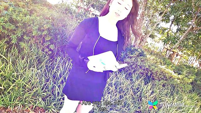 Cute Japanese Miss Ai Okamoto is our sexy nurse from Tokyo