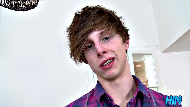 Handsome jock bouncing in POV