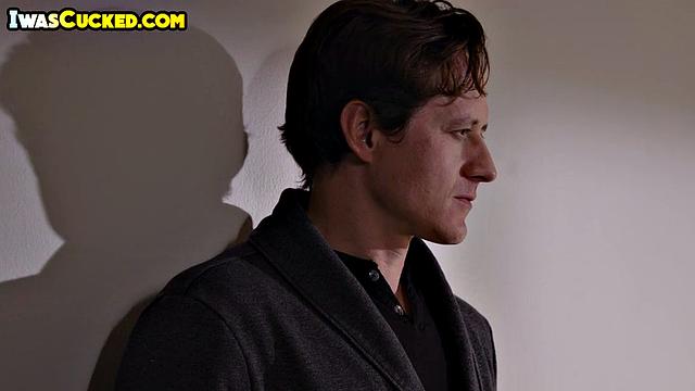 Big-titted horny babe doggyfucked