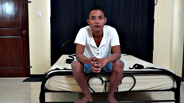 You can just look at this cute Asian twink and see he's going to be a great tickle boy. Javey gets tied down and Daddy Mike starts the tickling session. But when Ricky takes over, Javey becomes a laughing mess on the bed.