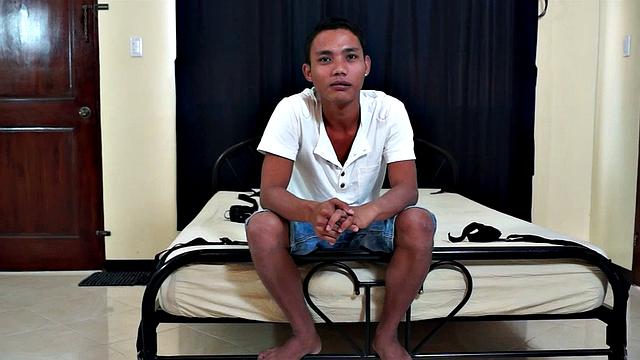 You can just look at this cute Asian twink and see he's going to be a great tickle boy. Javey gets tied down and Daddy Mike starts the tickling session. But when Ricky takes over, Javey becomes a laughing mess on the bed.