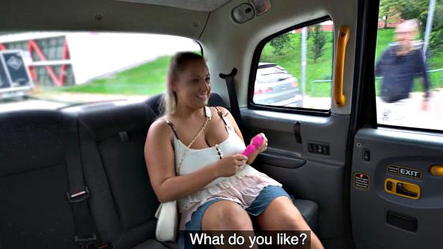 Busty ebony babe got her pussy fucked by cab driver